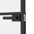 thumbnail image 7 of vidaXL Interior Door Black 29.9"x79.3" Tempered Glass & Aluminum Slim, 1 Piece, Thickness for Glass 0.2", for Door: 1.4", 7 of 7