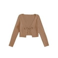 thumbnail image 3 of Women's Cardigans Open Front Long Sleeve Lace up Lightweight Cardigan Sweaters for Women, 3 of 9