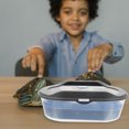 thumbnail image 4 of CRAFTHROU 1Pc Plastic Reptile Holder Turtle Tank Leak Proof Home Breeding Box Black, 4 of 6