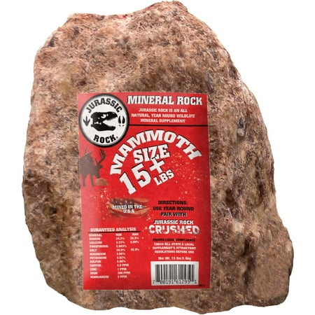 15lb Mammoth Mineral Rock/Salt Lick for Deer and Other Wildlife