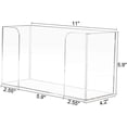 thumbnail image 5 of Dispensador de toallas de papel de diseño higiénico, acrílico transparente para montaje en pared, con una sola mano para toallas de papel plegables en Z y C, de múltiples pliegues, plástico acrílico, 5 of 5