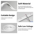 thumbnail image 3 of WANGQ LED Strip White 16.4ft/5m Neon Strip 12V Silicone Waterproof Flexible LED Neon Rope Light (Power Adapter Not Included), 3 of 31