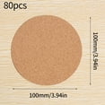 thumbnail image 5 of Self-Adhesive Cork Coasters,Cork Mats Cork Backing Sheets for Coasters and DIY Crafts Supplies (80, Round), 5 of 8