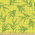 thumbnail image 2 of Ambesonne Nature Fabric by the Yard Upholstery, Cinchone Illustration Print, 5 Yards, Peacock Green Mustard, 2 of 5