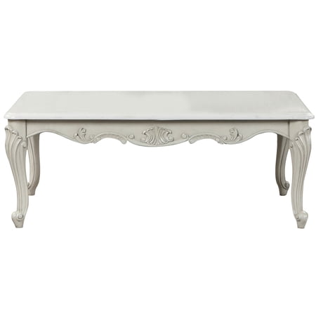 Wood Coffee Table in Traditional Design | Serve as Decor Platform in Primary Living Space | Meticulous Craft | Enjoy Without Assembly