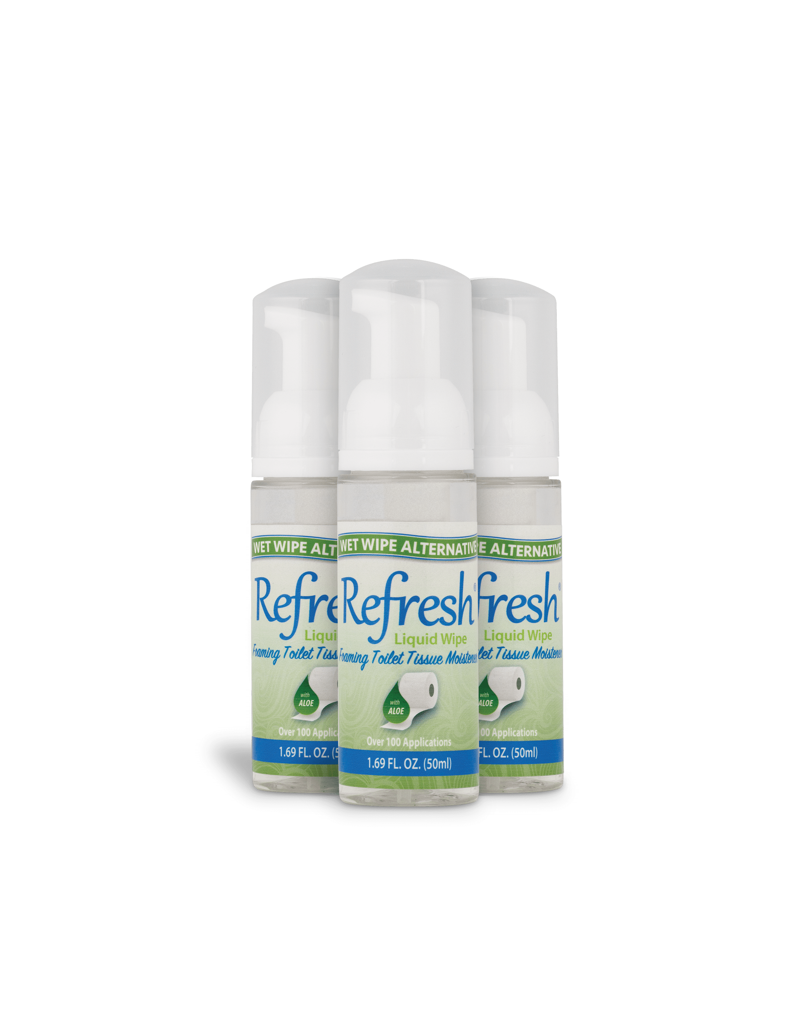 Refresh Liquid Wipe Toilet Paper Foam. EcoFriendly Wet Wipe