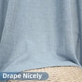 thumbnail image 2 of DriftAway Blue Linen Curtains 63 Inches Long for Living Room Thick Semi Sheer 2 Panels Farmhouse 3 Inch Rod Pocket Back Tab Boho Rustic Light Filtering Window Drapes for Bedroom Privacy Assured, 2 of 8