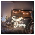 thumbnail image 4 of Sweet Dreams Letrero De Neón Letra Luz Para Dormitorio Habitación Boda Fiesta Bar Club Matrimonio Lámpara De Decoración De Pared 38cm×32cm, 4 of 5