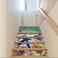 thumbnail image 1 of Affordablo 2025 Back Splash Stick On Tiles For Kitchen Clearance 6pcs Stair Riser Staircase Stickers Mural Wall Tile Decal Self Adhesive, 1 of 4