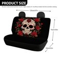 thumbnail image 4 of FUIALDOLG Sugar Skull Car Back Seat Covers, Set of 2 Pieces Stretch Fashion Cushion Seat Covers, Dirt and Scratch Proof for Auto SUV Sedan Van, 4 of 7