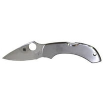 Spyderco Dragonfly Folding Knife 2-5/16" VG10 Satin Plain Blade, Stainless Steel Handles, Lockback - C28P