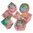 thumbnail image 1 of Paquete de 7 dados digitales acrílicos para juegos de de juegos , suministros para fiestas yotijar Dados poliédricos, 1 of 7