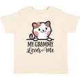 thumbnail image 3 of Inktastic My Grammy Loves Me Girls Granddaughter Kitten Girls Toddler T-Shirt, 3 of 5