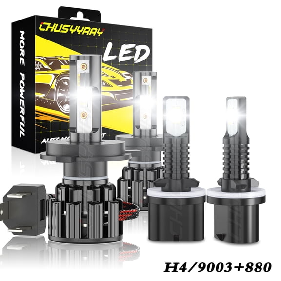 For Mitsubishi Galant 1999-2003 - 6000K 4x LED Headlight High/Low Fog Light Bulbs