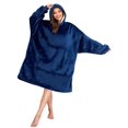 thumbnail image 1 of Fluffy Blanket Wearable Hoodie Oversized Pullover, 1 of 5