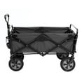 thumbnail image 2 of Mac Sports Collapsible Folding Outdoor Garden Utility Wagon Cart w/ Table, Grey, 2 of 7