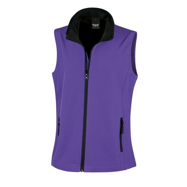 Result Core Chaleco softshell para mujer Morado Negro Result UTRW3698 purpleblack Bodega Aurrera en linea