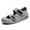 Gray, variant on Womens Flat Casual Sandals Adjustable Straps, Non-Slip Rubber Outsole, Shock-Absorbing Heel