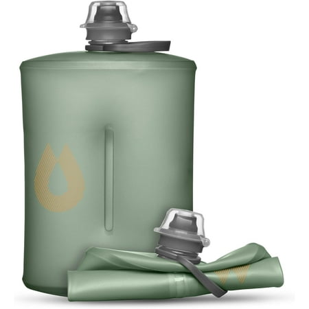 HydraPak Stow - Collapsible Backpacking Water Bottle (350ml, 500ml, 1L) - BPA Free, Ultra Light, Spill-Proof Twist Cap