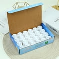 thumbnail image 1 of Velas eléctricas sin llama, 24 unidades, LED, reutilizables, con múltiples modos de luz, con 2 pilas de botón para fiestas, color blanco, 1 of 14