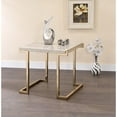thumbnail image 4 of Acme Boice II Sofa Table Engineered Stone Top & Champagne, 4 of 9