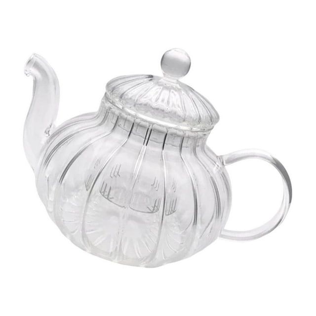 facefd Borosilicate Glass Teapot with Strainer Heatproof Flower Teapot with Tea Pot Tea Kettle