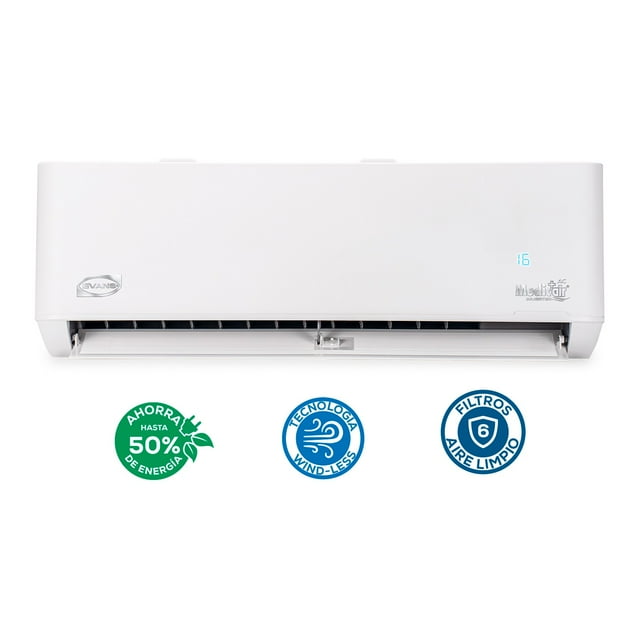 Minisplit Inverter Evans Solo Frío 2 ton 220v Evans Seer17