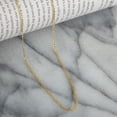 thumbnail image 4 of 10K Yellow Gold, Hollow Figaro Chain 2mm Necklace - Hypoallergenic and Tarnish Resistant - By Oliver & Navy, 4 of 5