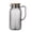 Gray, variant on Water Pitcher, 1 Liter Pitcher with Wooden Lid and Strainer, Pattern Beverage Jug, Rustic Kitchen Pitcher, Iced Water and Tea Dispenser, Bar and Home Decor, Clear Gray Brown (Clear)