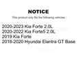 thumbnail image 2 of Transit Auto Front Hub Bearing Assembly Coated Disc Brake Rotors and Ceramic Pads Kit for Car Kia Forte Hyundai Elantra GT Forte5 KBB-121028, 2 of 11