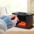 thumbnail image 6 of HIBIBUD 2026 New Small Electric Fireplace Heater-Desk Space Heater with European-Style Fireplace Heater Fan Heater Home Living Room Bedroom Flame Heater Stove Small Desktop Hot Fan, 6 of 7