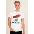 thumbnail image 2 of Chill Smurf Graphic Tee - White Casual Cartoon T-Shirt, 2 of 4