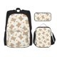 thumbnail image 1 of Disketp Kawaii Bear Mochila Estampada de Gran Capacidad con Lonchera y Estuche, Set de 3 Piezas para Estudiantes, 1 of 7