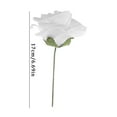 thumbnail image 3 of 50 rosas de espuma PE de 8 cm - Ramo de flores artificiales, tallo flexible, decoración para bodas, hogar y fiestas, 3 of 6