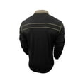 thumbnail image 4 of OHMZYZO Mens Long Sleeve Polo Shirts Casual Moisture Wicking Golf Polo Shirts Lapel Button Casual Tops with Pockets Black S, 4 of 6