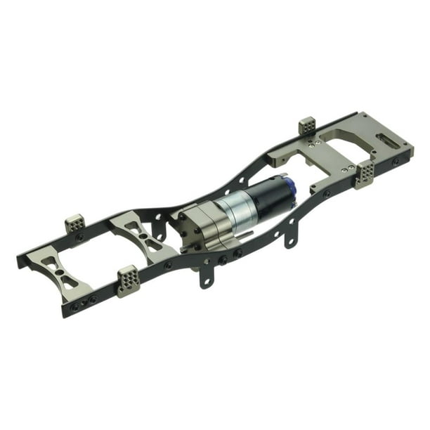 Kit de carrocería con chasis metálico y distancia entre ejes, motor 370, compatible con WPL C14 C24 1/16 titanio