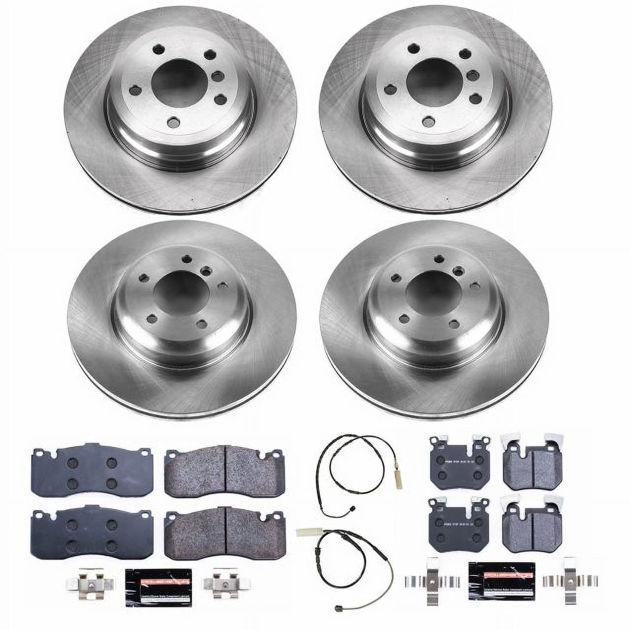 Power Stop Front and Rear Track Day Brake Pad and Rotor Kit TDSK6005