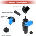thumbnail image 5 of Unique Bargains Windshield Washer Pump w/Grommet for Mercedes-Benz E-Class No.A2108691021 - Pack of 1, 5 of 6
