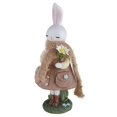 thumbnail image 2 of CEaster Bunny estatuilla resina conejo bufanda estatua al aire libre jardín patio decoración esquí esquí Gafas de esquí, 2 of 5