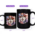 thumbnail image 4 of Patriotic Siberian Husky Celebrates 4th of July Mug Husky Dog Lover Gifts Coffee Tea Cup - 02009, 4 of 4