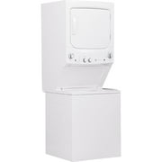 GE GUV27ESSMWW 27 inch White Electric Washer/Dryer Stacked Laundry Center