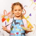 thumbnail image 3 of Colorful Funny Dachshund Kids Aprons for Girls and Boys,Adjustable Neck Strap Toddler Aprons for Kids Cooking Baking, 3 of 7