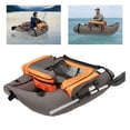 thumbnail image 4 of Portable Inflatable Fishing Boat Raft Blow Up Boat with Adjustable Angle Backrest for Outdoor Water Fishing, 4 of 14