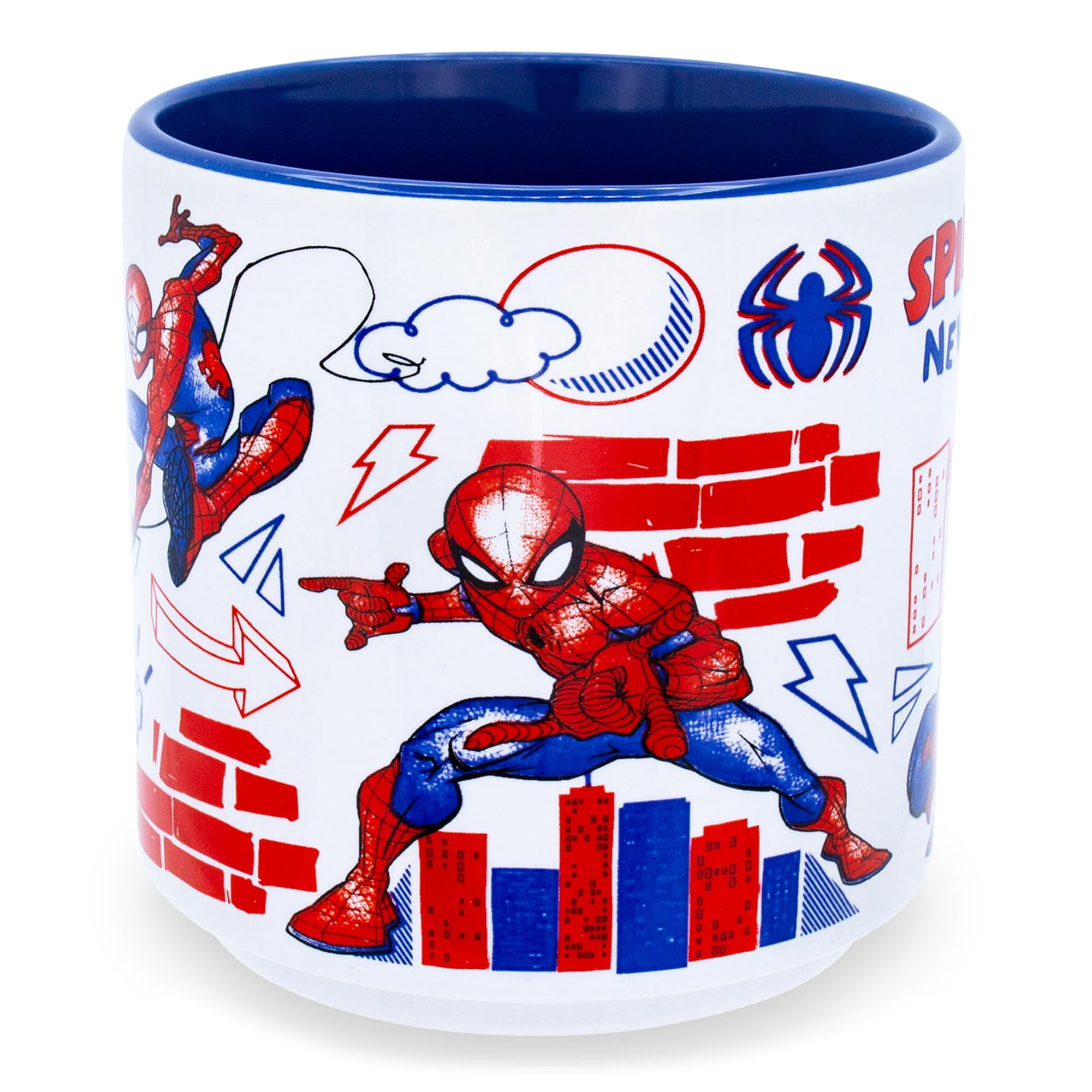 Spider-Man 865725 13 oz Spider-Man York Doodles Stackable Ceramic