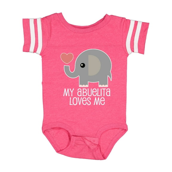 Inktastic My Abuelita Loves Me Boys or Girls Baby Bodysuit