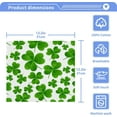 thumbnail image 5 of Coolnut St. Patrick's Day Clover Washcloths 4 Pack, Highly Absorbent Soft Cotton Fingertip Towels for Bathroom, Kitchen, Gym, Spa, Home Decor, 12 x 12 Inch Washcloth Gift, 5 of 7