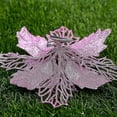 thumbnail image 2 of 10 X árbol de flores con purpurina navideña colgante decoraciones para árboles de fiesta de Navidad, 2 of 2