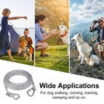 thumbnail image 5 of Pet Heavy Duty Reflective Dog Leash Lead Runner For Dogs Blue 5mm Wide, 5 of 5