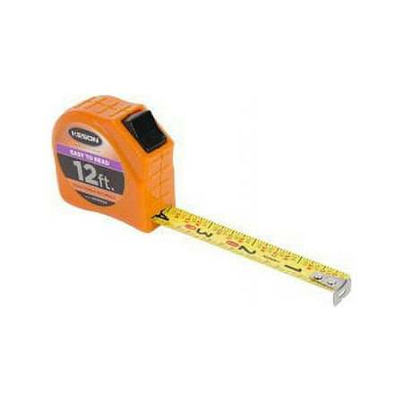 UPC: 0052837028030 | Keson Tape Measure  5/8 In x 12 ft  Orange  In/Ft (PGTFD12V)