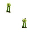 thumbnail image 3 of QualitChoice Exquisite Frog Decoration For Stylish Home Accents Unique Style Home Decoration Couple Frog A 2Set, 3 of 6